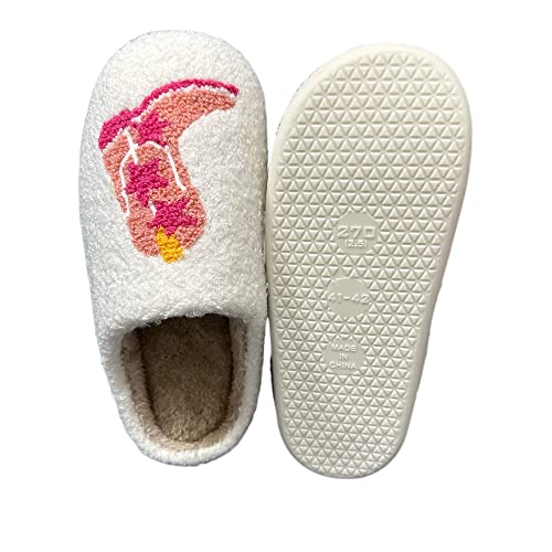 Image of Women's Men's Strawberry Slippers Cute Fruit Home Slippers Winter Fuzzy Memory Foam Fluffy Warm House Shoes
