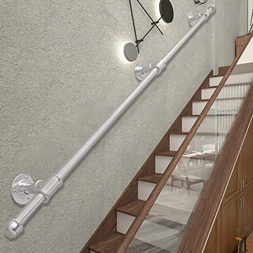 Main courante en argent 30-600cm pour escalier intérieur et extérieur