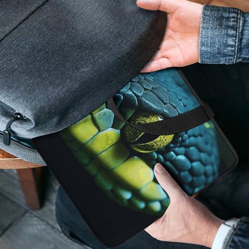 Bolso de hombro para laptop verde y negro miniatura 2