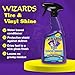 Wizards Tire and Wheel Vinyl Shine - Dressing and Protectant Spray - Professional Automotive Detailing Spray Bottle Refill - Cleans and Protects Tires, Wheels and Trim - 22 oz