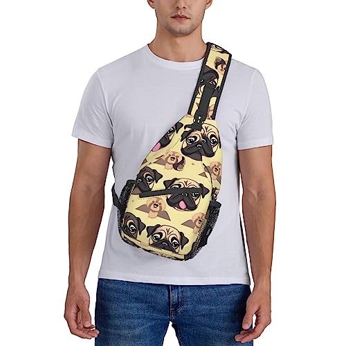 Sac à dos carlin noir multifonction grand compartiment mixte One Size