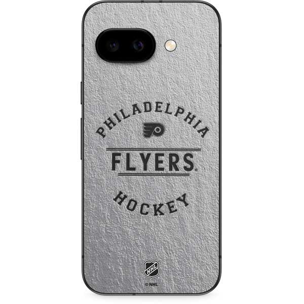 Skinit Decal Phone Skin Compatible with Google Pixel 9a - Officially Licensed NHL Philadelphia Flyers Black Text Design