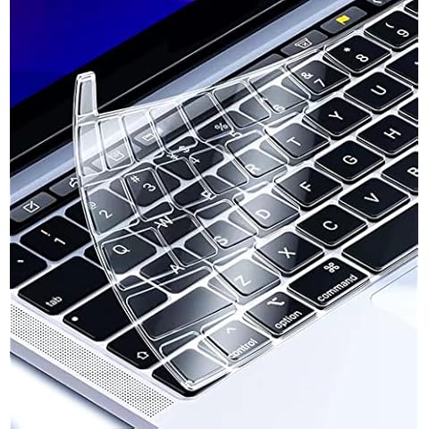 Keyboard Cover Compatible for 2020-2022 Macbook Pro 13” M1/M2 A2338 A2289 A2251 A2141, EU Layout, Ultra-Thin Laptop Keyboard Protector Cover