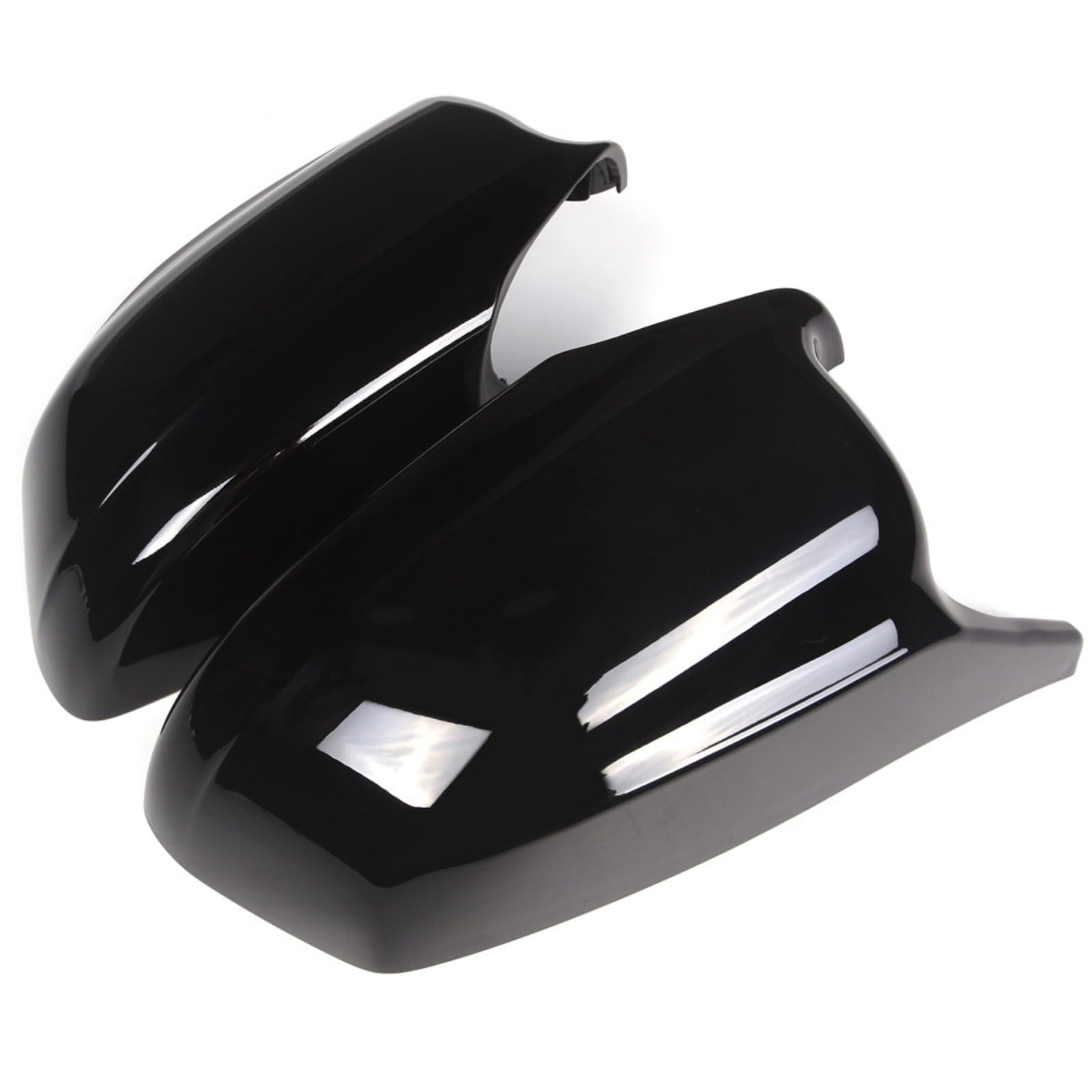 Tryagat 2Pcs Rearview Mirror Covers for BMW 5er F10 F11 F18 2010-2013 Side Door Mirror Caps Gloss Black Replacement Wing Mirror Shells