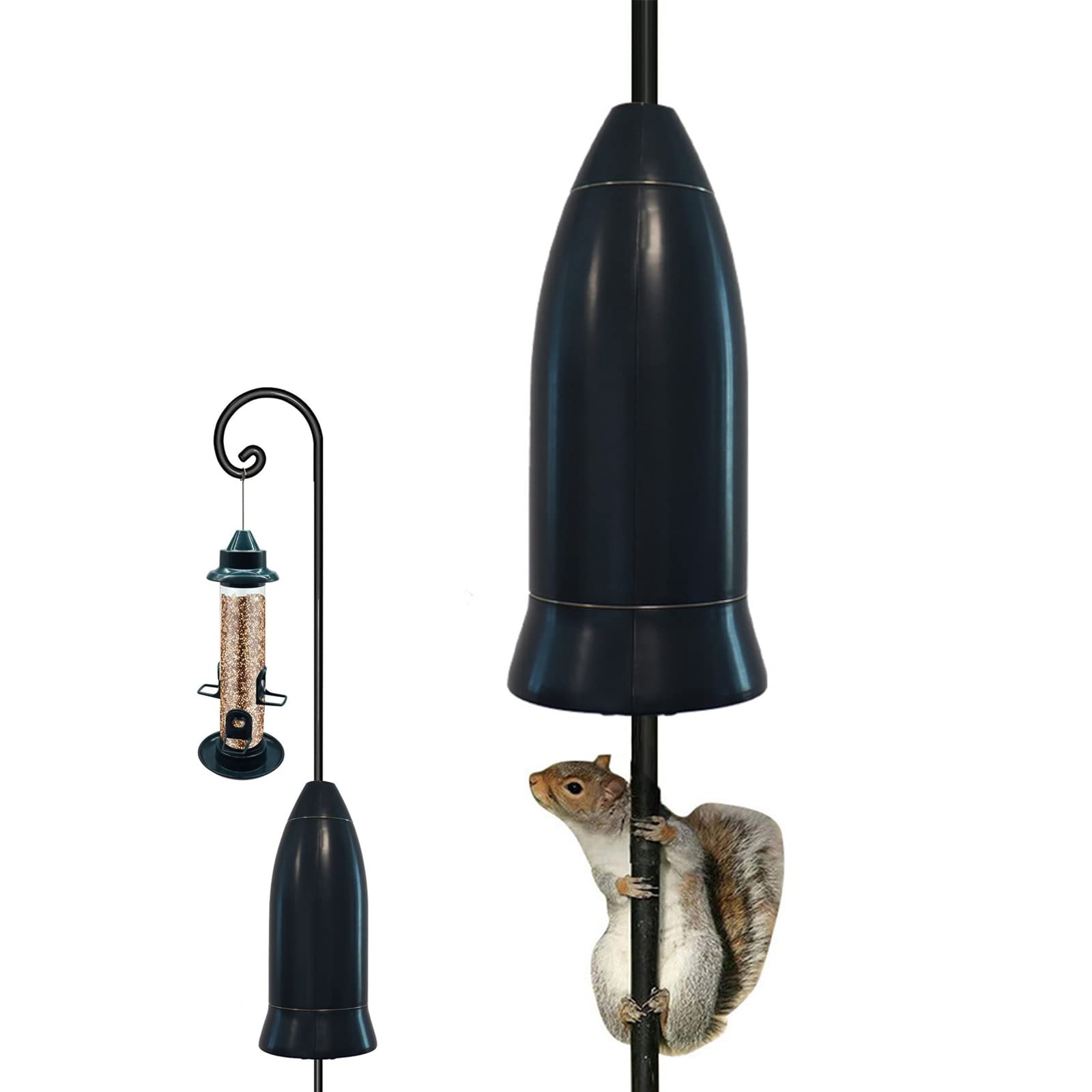 Squirrel Deflector, Anti-Tear Wrap Around Stopper Squirrel Baffle, Guard Device for Aviary Wrap, for Squirrels, Raccoons, Rodents (Wraparound)