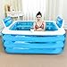 ZHOU LI Bañera De Hidromasaje Plástico Portátil Plegable Piscina De Natación Bañera...
