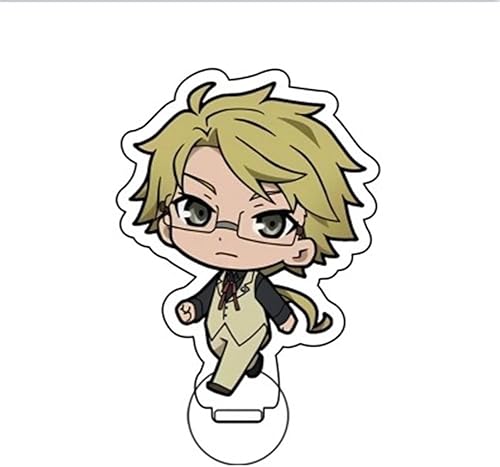 Miniatura 4 de QAHEART Nakahara Chuuya Figura de acrílico soporte 6 piezas Anime Dazai Osamu modelo estatua de exhibición figuras de pie