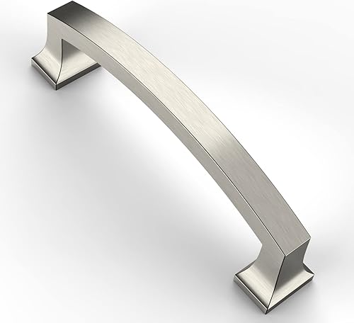 Asidrama - Paquete de 10 tiradores BB con agujero central de 4 pulgadas para alacena, accesorios de cocina moderna, manijas para gabinetes,