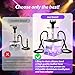 NBILIC 2 Hose Hookah Set - Portable Hookah Set with Everything Included - Durable Hookah Machine for Easy Setup and Enjoyment, Perfect for Home and Travel Use (Black)