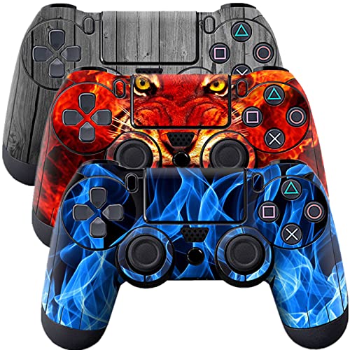 Image of Skin for Ps4 Controller, 3pcs Whole Body Vinyl Decal Cover Sticker for PlayStation 4 Controller (PS4 Controller #1)