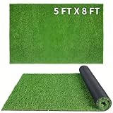 XLX TURF 5FT x 8FT Artificial Grass Rug for Patio Balcony...