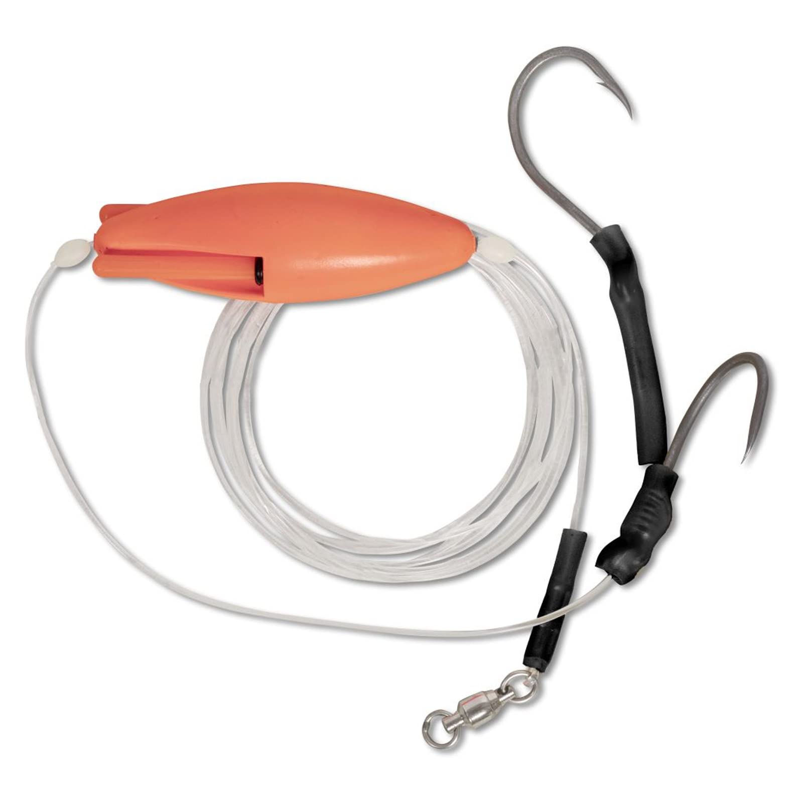 Black Cat U-float mounting for catfish fishing 200 cm, lighting rig, Silber, 6/0
