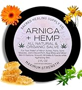 Sacred Healing Arnica + Hemp Salve - Nourishing Natural Hydrating Skin Care- Soothing Salve for P...
