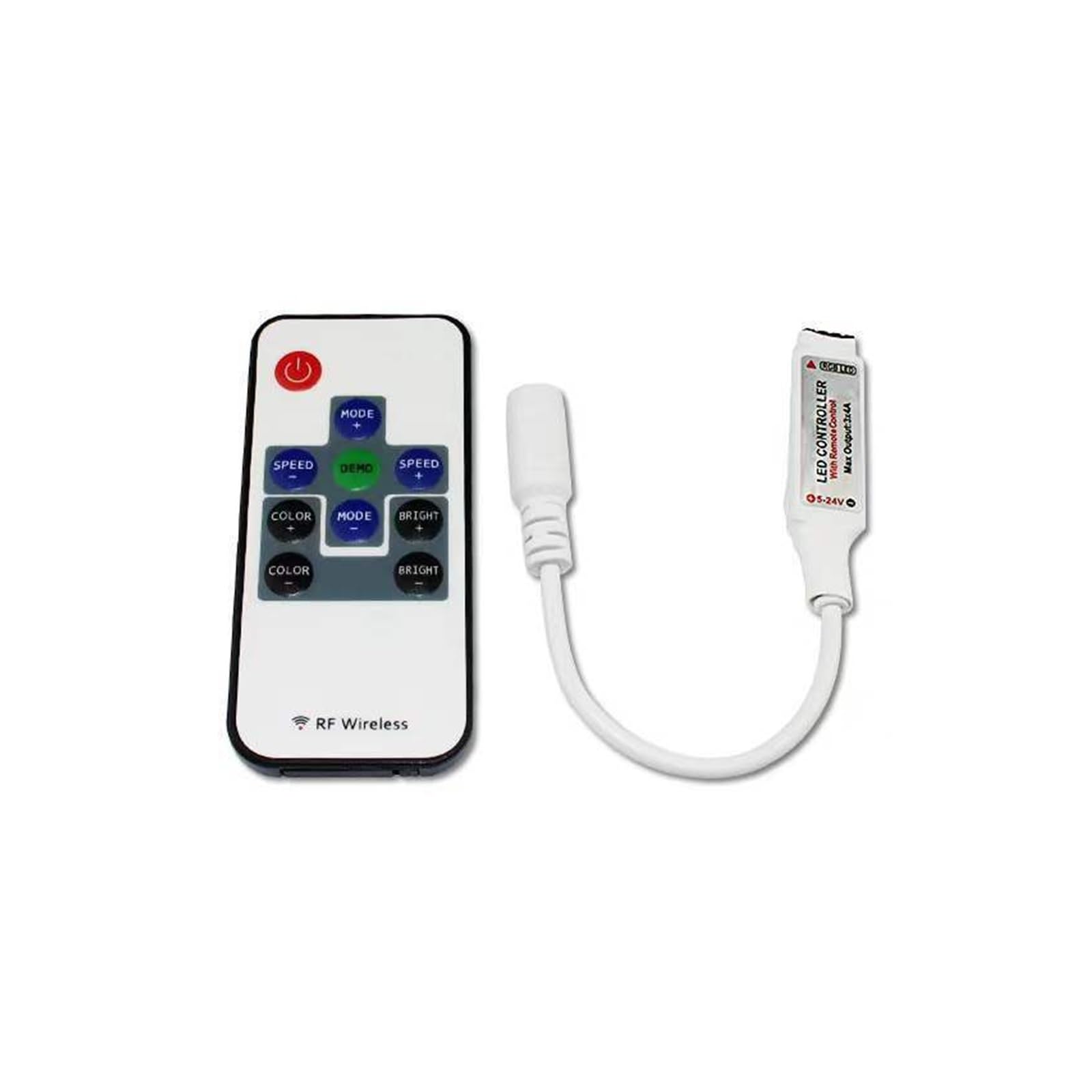 Contrôleur LED RGB 5V 12V 24V mini module télécommande RF 17 touches