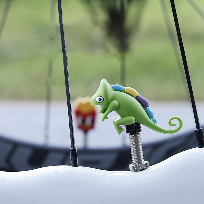Tapa de válvula de aire para bicicleta, silicona, impermeable, diseño creativo de caricatura para bicicleta de carretera y montaña