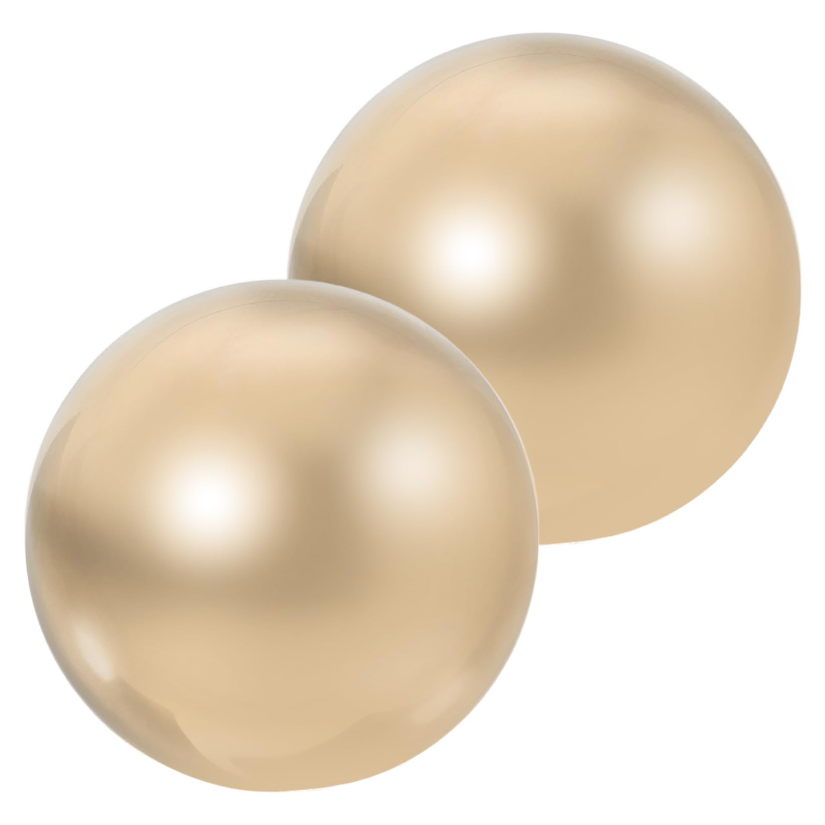 SOLUSTRE 2 Stück Handmassagebälle aus Messing Praktische Metall Handbälle für Fitness und Handbewegung Goldfarbene Massagebälle für Entspannende Handmassagen zu Hause