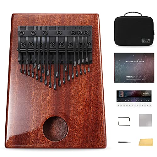 MOOZICA Kalimba chromatique à 29 touches, piano à pouce Kalimba professionnel en bois d'acajou à Double couche fabriqué par Philip.K (BKS-29MA2) Cover