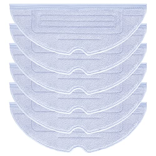 6 Stück Wischtücher Zubehörset für Roborock S8 / S8+ / S7 MaxV / S7 MaxV Plus / S7 MaxV Ultra / S7 Pro Ultra / S7 / S7+ Roboter Staubsauger Mikrofaser VibraRise Wischtuch Ersatzteile (Blau Grau)