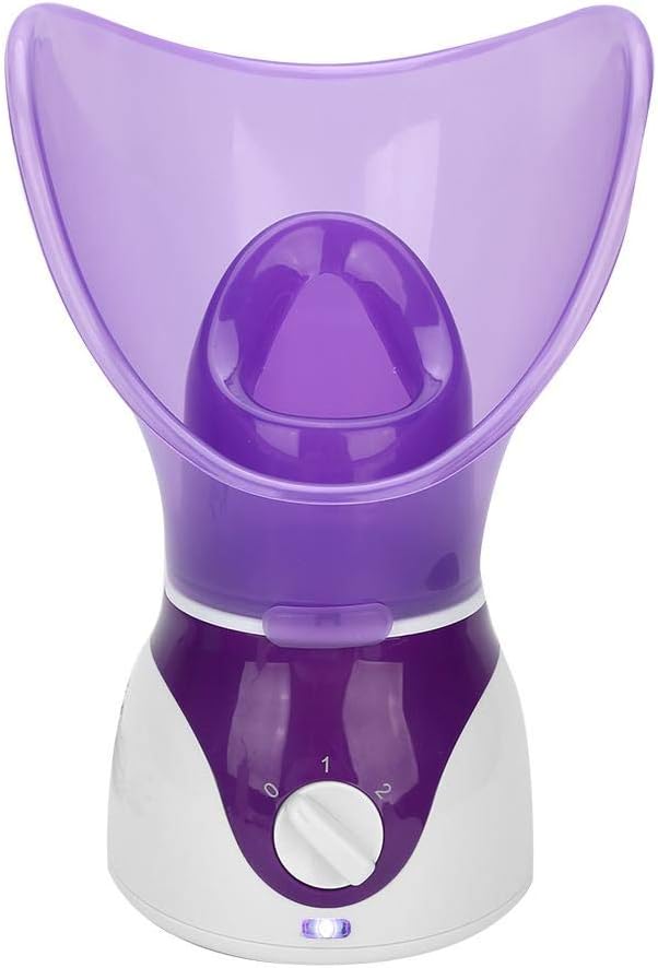 Purple Face Steamer, Aromatherapy-luchtbevochtiger, Home Sauna SPA Face Mist Sprayer, Hydraterende gezichtsmachine – Ideaal (EU)