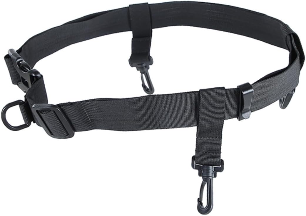 Safety Strap Waist Belt Fishing Tackle Accessories Adjustable Wader Wading Belt Black