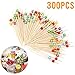 Produktbild Cocktailspieße Lifreer, 300 Stück (3 Packungen) 12 cm, Cocktailspieße aus Bambus, Zahnstocher, Bambusspieße für Cocktail, Grill, Kebab, Cocktails, Party, dekoratives Tablett