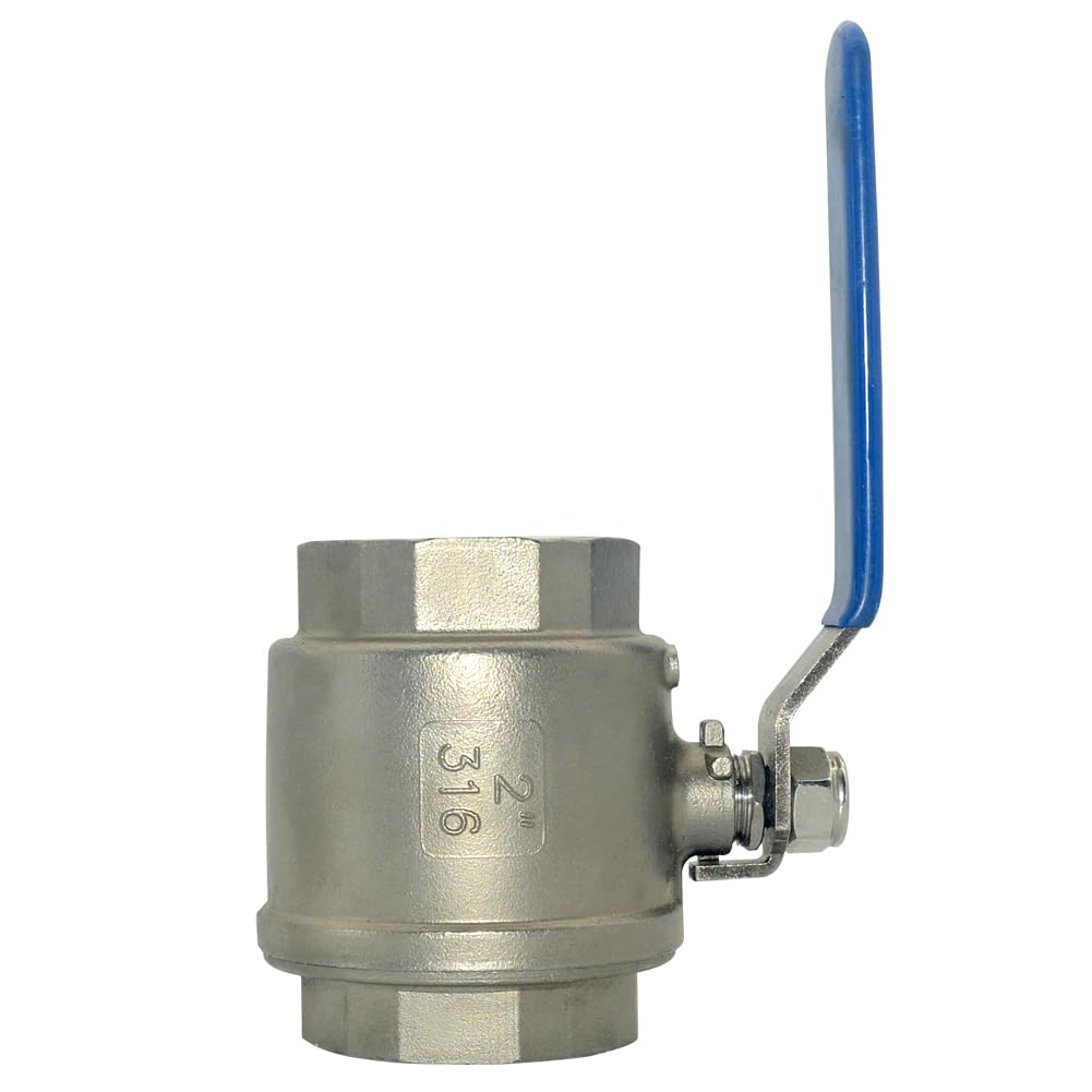 NPT Female 316 Stainless Steel Full Port Ball Valve Vinyl Handle WOG1000