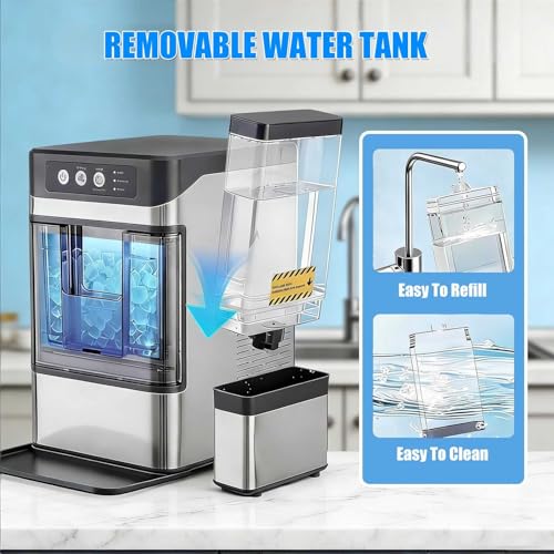 Máquina de Hielo Nugget Mostrador 44 Lbs/Día miniatura 6