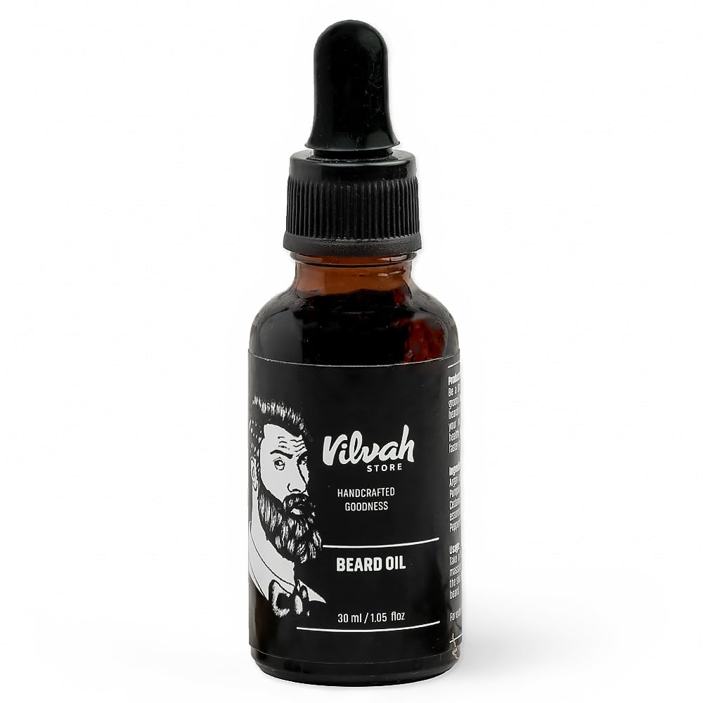 Vilvah Store Beard Oil For Men (Black, 1 Piece) (B09YH7D3X8) Amazon Price History, Amazon Price Tracker