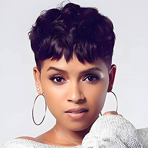 BeiSD & Beauty.Wig Short Pixie Cut Wig, Wine Red, Heat Resistant Synthetic Hair, Average Size, WIG, 99J