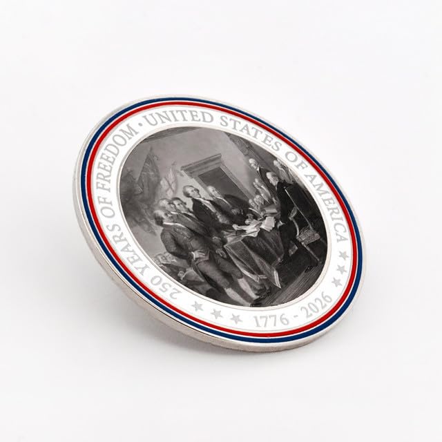 Image of PinMart Semiquincentennial Lapel Pin - USA 250th Anniversary Merchandise