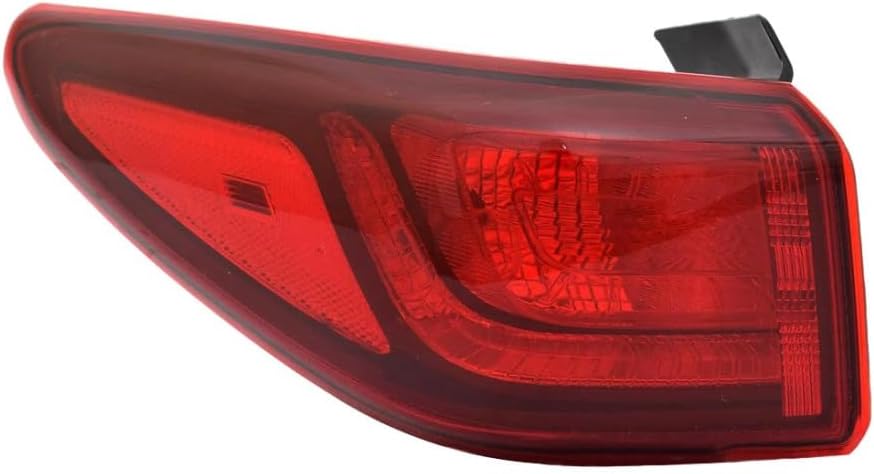 KarParts360 For Hyundai Kona 2018 2019 2020 2021 Tail Light Driver Side | Outer | Red Lens | PC+ABS Plastic Housing Material | With Bulbs | Replacement For HY2804157 | 92401-J9010