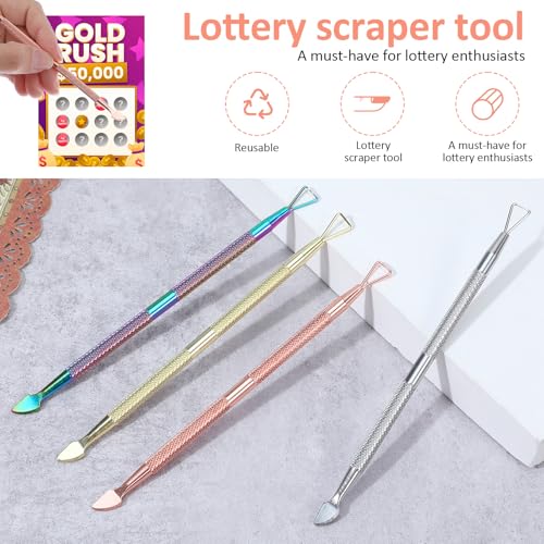 Tyqour 4PCS Multi-Color Metal Set