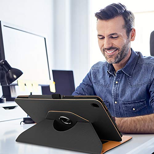 Grifobes Samsung Galaxy Tab A7 10.4 Case 2020 Tablet Leather Case, Full Protection Multi-Angle Viewing Folio Stand Cases With Pencil Holder For Samsung Tab A7 10.4 Inch Sm-T500/T505/T507 (Black/Brown) #TOP6