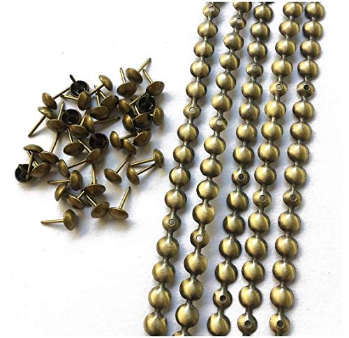 Bandes d'ameublement en métal finition laiton élégante et clous assortis pour finitions de luxe