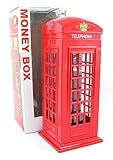 Metalldruckguss mit Kunststoffteilen - Telefonzelle Spardose Red