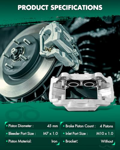 Image of SCITOO 192712 Front Left /Right Disc Brake Caliper Assembly Without Bracket For Toyota For 4Runner 2003-2005 /For Sequoia 2001-2007 /For Tundra 2000-2006,Fit with Casting #13WL