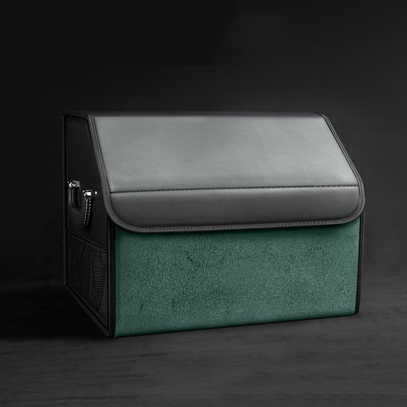 TgGreat Organizador De Maletero para Infiniti FX 2009-2023 2024 2025, Bolsa Maletero Coche Antideslizante, Organizador para El Maletero, Organizador Coche Bolsa Plegable,E-Green-41 * 32 * 8
