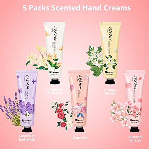 Hand Cream Gift Set - Relieve Extremely Dry Hands, Women's Hand Cream Travel Set, An Easy-To-Absorb Hand Cream To Relieve Dry Discomfort After Washing Your Hands. Ideal For Holiday Gifts.5 X1.0 Oz/30Ml #TOP2