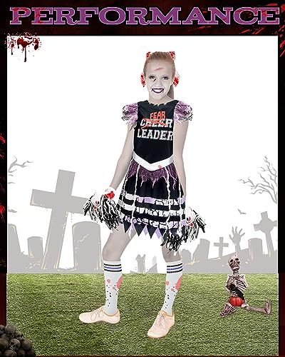 Disfraz de animadora zombie para niñas Halloween miniatura 6