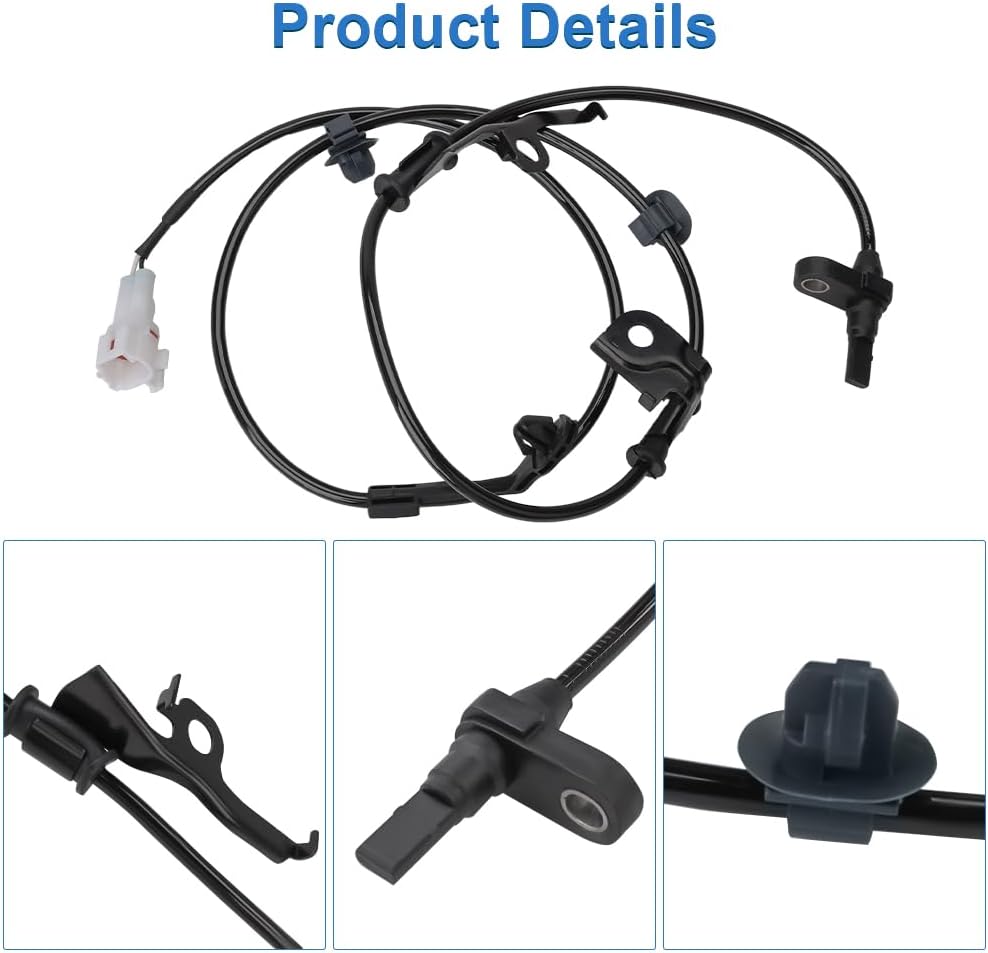 WMPHE 2 Pcs Front ABS Wheel Speed Sensors Compatible with Toyota Yaris 1.5L L4 2006 2007 2008 2009 2010 2011, Compatible with Scion xD 1.8L L4 2008 2009, Replacement for 89543-52030, 89542-52030
