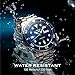 SEIKO SRPD51 Automatic Watch for Men - 5 Sports - Blue Sunray Dial, Day/Date Calendar, LumiBrite Hands and Markers, and Rotating Bezel, 100m Water-Resistant