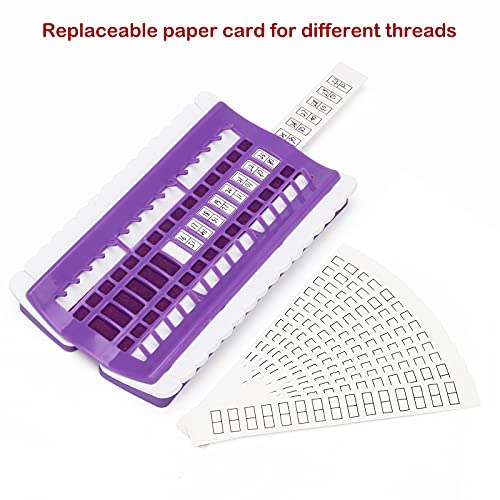 Image of Luxiv 30 Position Embroidery Floss Organizer, Thread Shelf with 15P Card