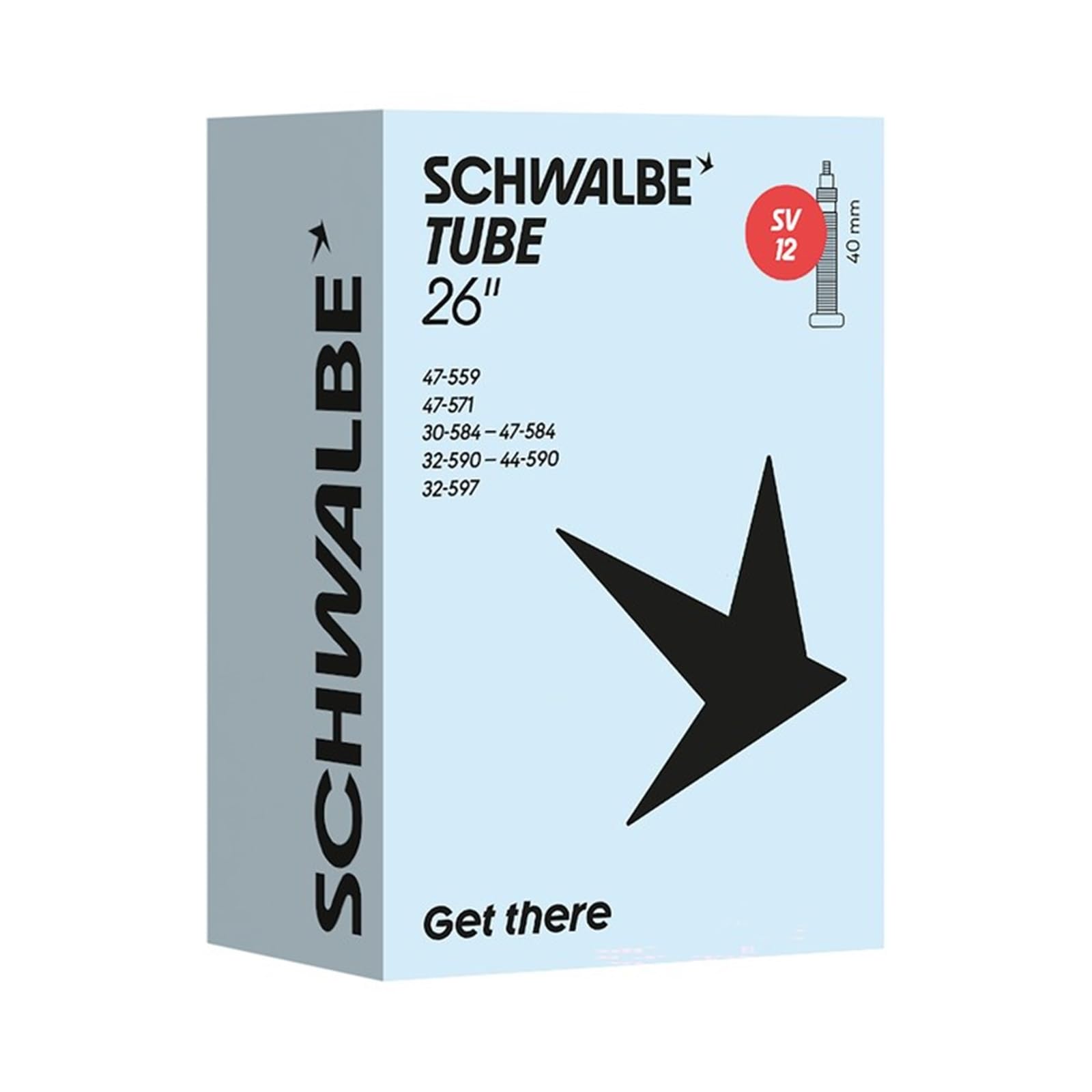 Schwalbe SV12 Bicycle Inner Tube 30/47-559/597 IB 40 mm