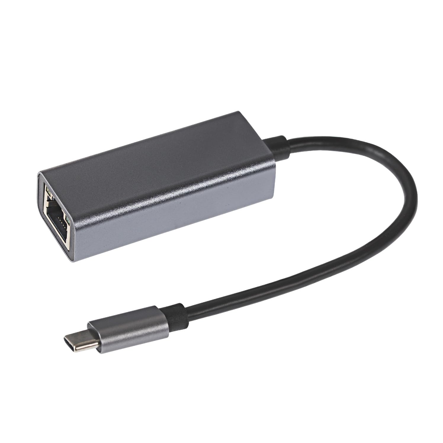 Nikkai Aluminium USB-C to RJ45 Gigabit Ethernet Network LAN Adapter for MacBook Pro, MacBook Air 2018 and Later, iPad Pro 2018 and Later, Dell XPS, Lenovo ThinkPad and More, 0.25m Cable