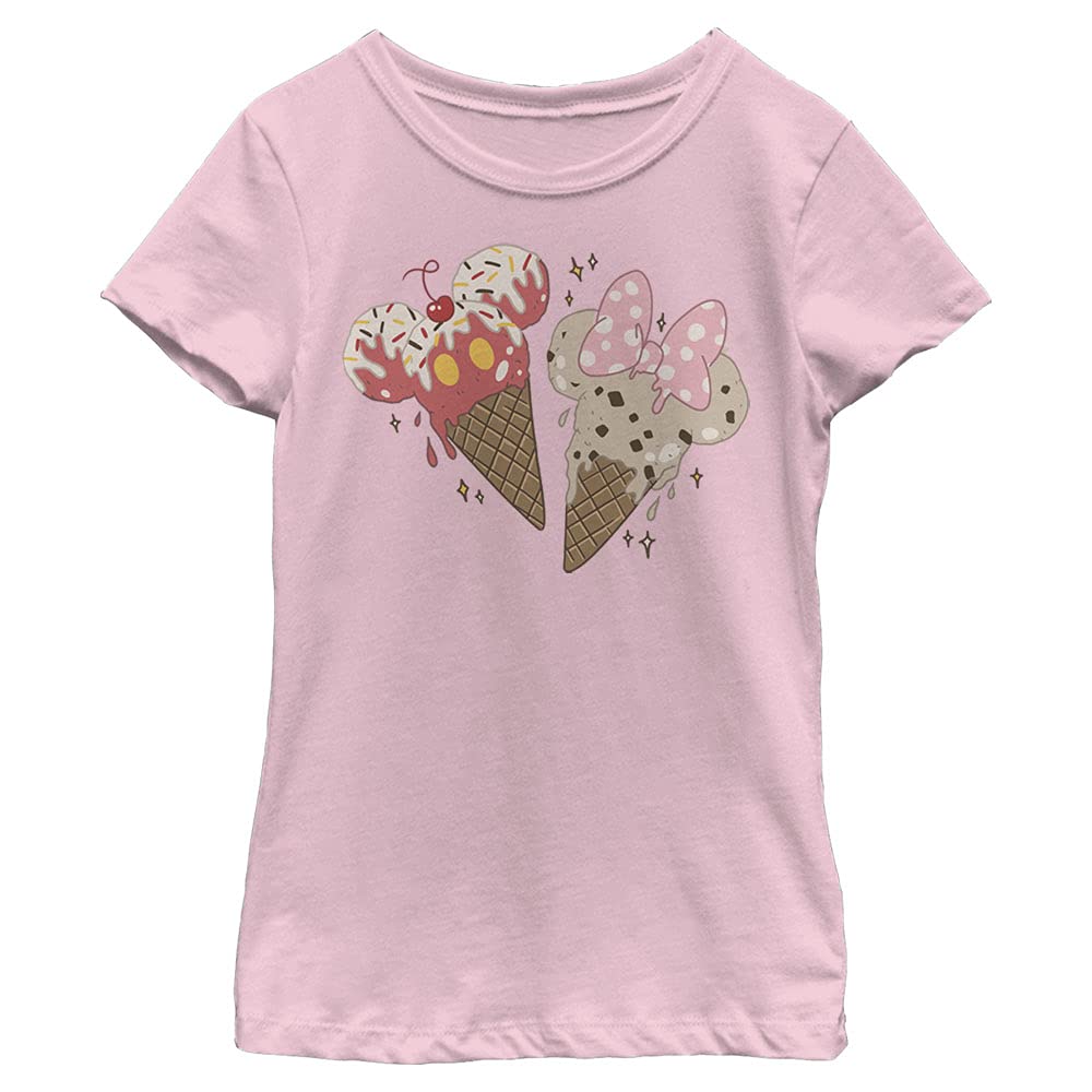 Disney Classic Mickey Minnie - Camiseta con Diseño de Mickey Impreso Niñas
