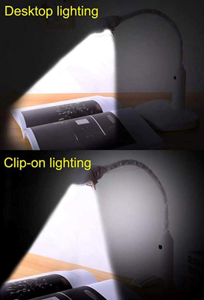Lampa z lupą biurkową z oświetleniem LED Lampa powiększająca LED Składana lupa Lampa biurkowa 2x 5-krotne powiększenie Regulowane ramię obrotowe do stołu warsztatowego Zadanie Craft (kolor: A)