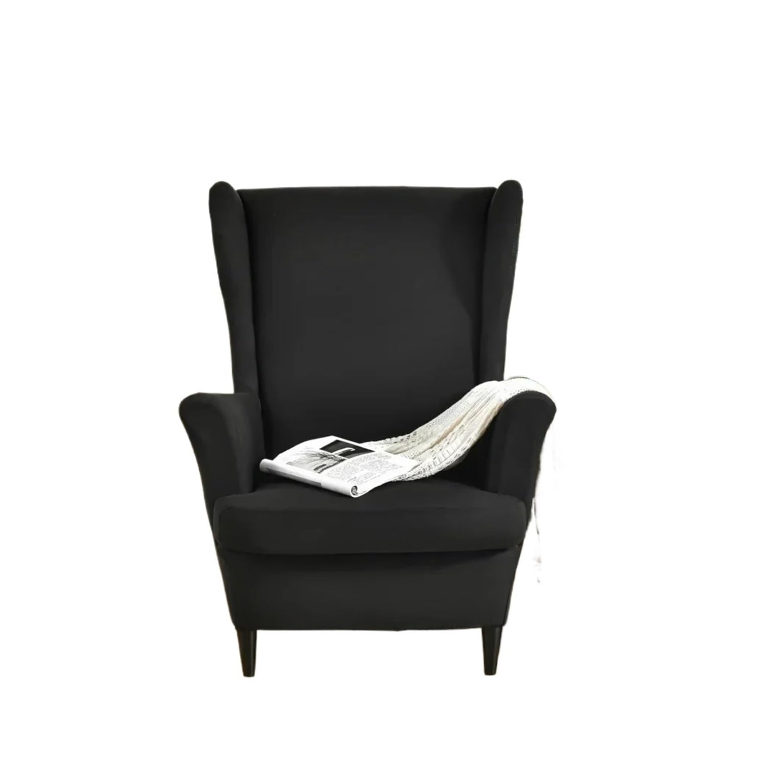 GCYEIDMA Wing Chair Slipcover Flower Wing Chair Cover Stretch Armchair Covers Removable Relax Sofa Slipcovers(Style-30)