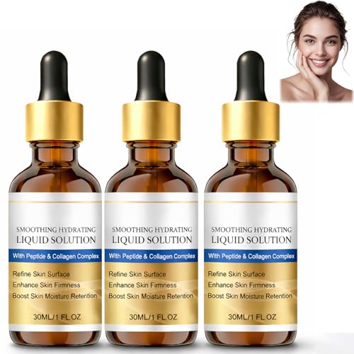 Image of 3PCS Gloramd Face Lift Serum, Smoothing Hydrating Liquid Solution with Peptide & Collagen Complex, Face Serum for Women - Hydration Moisturizing & Firming, Reduce Fine Lines, for All Skin Types