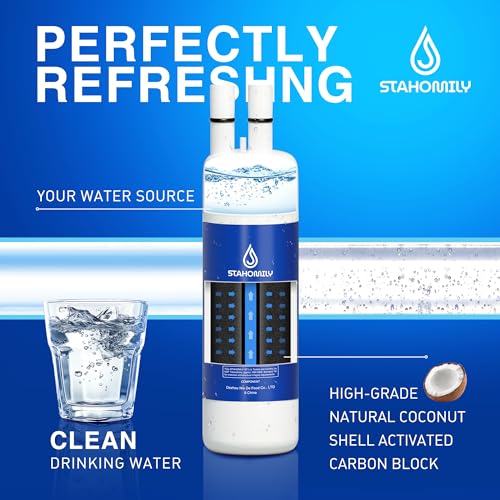 STAHOMILY EDR1RXD1 Water Filter Replacement for Whirlpool, Everydrop Filter 1, W10295370a, WHR1RXD1, KAD1RXD1, Compatible with Kenmore 46-9930, 46-9081, 3 Pack