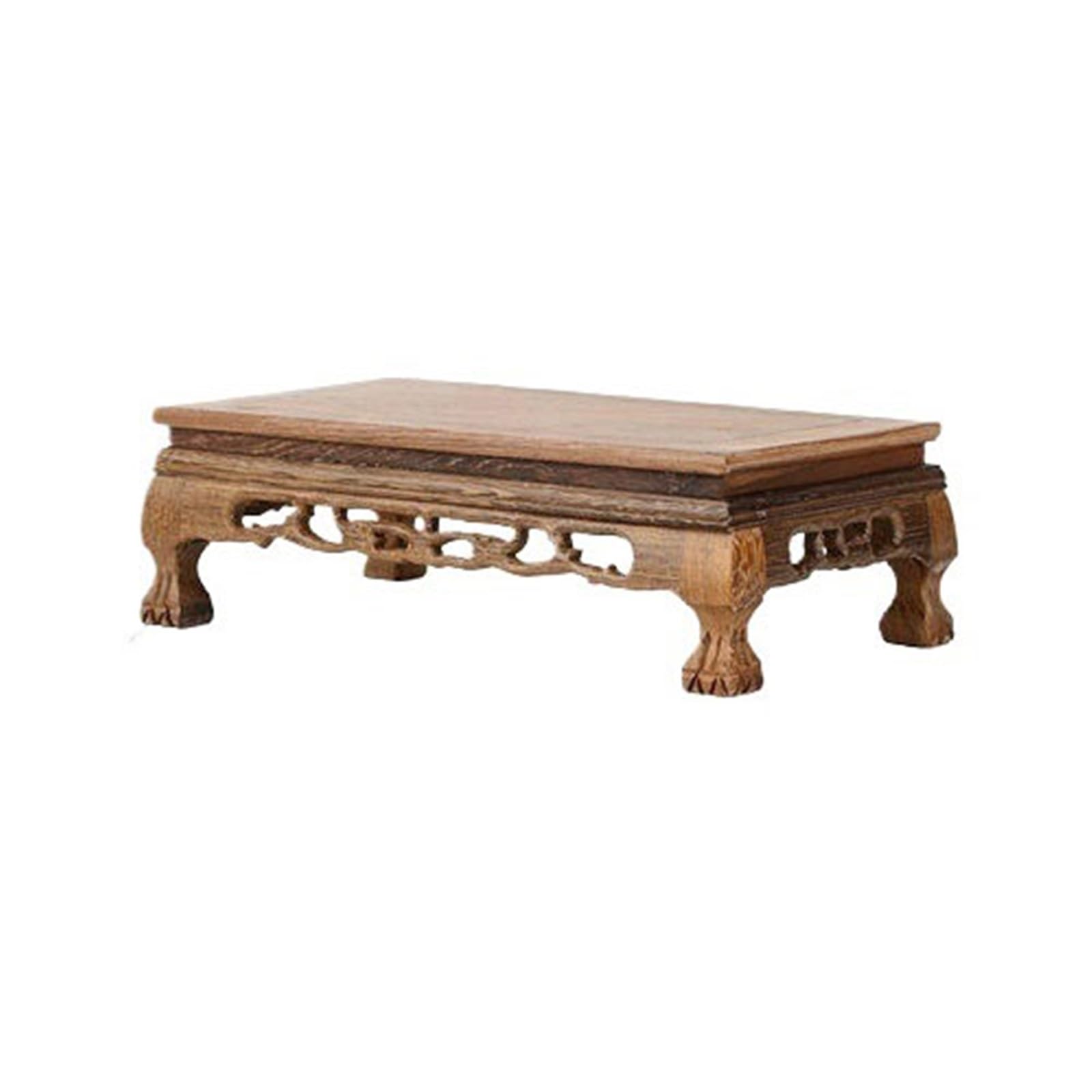 S5b8W3g7 Pedestal Chinese-style Wooden Pedestal Display Stand Decor(Small)